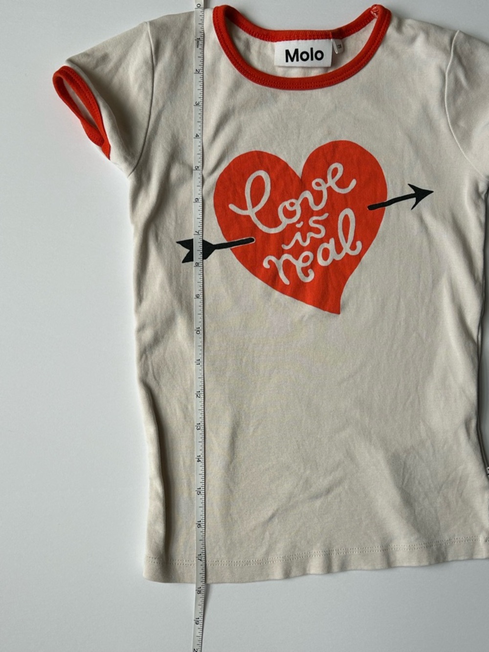 Molo Girls' Cream Graphic Ringer Tee - Picture 3 of 9